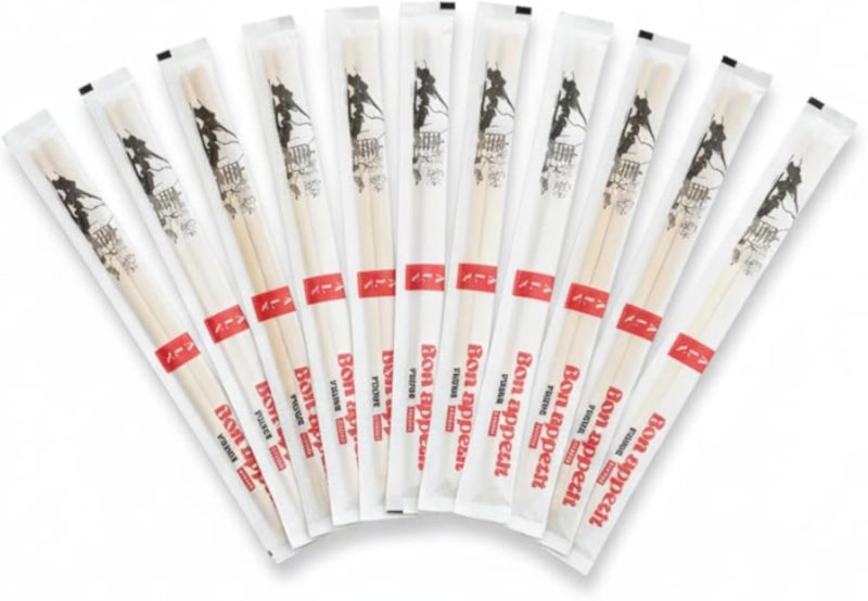 عيدان طعام من الخيزران للاستخدام مرة واحدة من بون أبيتي، 24 سم، طبيعي، عبوة من 10 أزواج | Ø¹ÙŠØ¯Ø§Ù† Ø £ÙƒÙ “ Ø¨Ø§Ù…Ø¨Ùˆ Ù″Ù “Ø§Ø³ØªØ¹Ù…Ø§Ù″…Ø±Ø© ÙˆØ§ØØ¯Ø© 24 Ø³Ù… Ø·Ø¨ÙŠØ¹ÙŠØ© — Ø¹Ø¨ÙˆØ© 10 Ø²ÙˆØ§Ø¬ Ø¨Ù†Ù‚Ø´Ø© Ø³ÙŠÙˆÙŠØ©